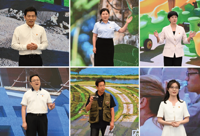 2024年6月27日,“中國共產黨的故事—習近平新時代中國特色社會主義思想 在雄安的實踐”專題宣介會在雄安新區舉行。圖為在故事分享環節,來自雄安新區各行 業的普通黨員和基層群眾代表從城市規劃、科技創新、生態建設、社區治理等角度講述 了雄安新區發展變化的動人故事。