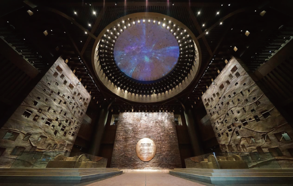 中國(guó)考古博物館內(nèi)景。