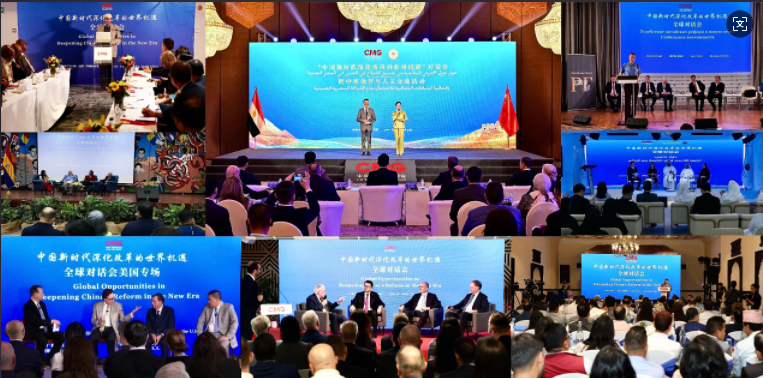 在黨的二十 屆三中全會勝 利閉幕后半個多 月內,中央廣播 電視總臺舉辦了 68場“中國新時 代深化改革的世 界機遇”全球對 話會。