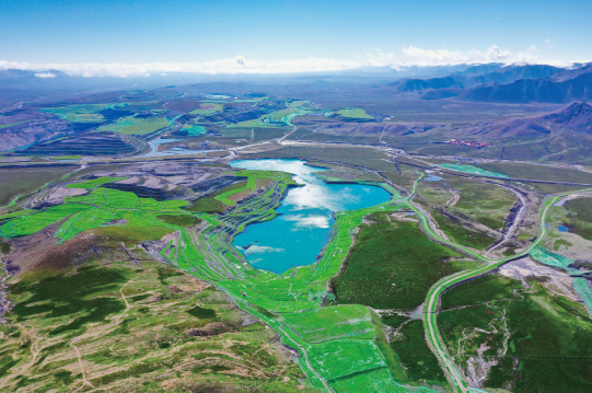 生態環境修復后的木里礦區八號井。