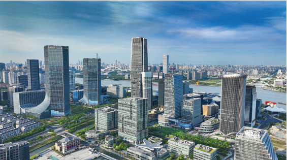 上海市徐匯區西岸人工智能大模型科創街區。