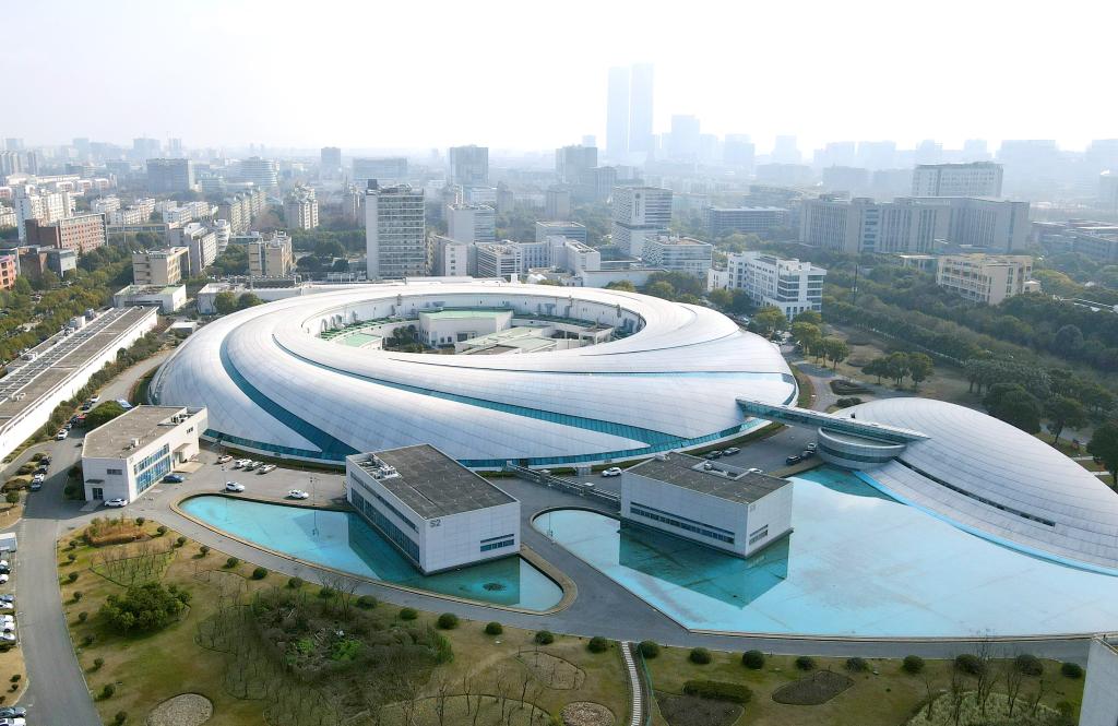 位于上海張江科學城的“上海光源”（2024年2月27日攝，無人機照片）。新華社記者 方喆 攝